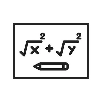 Solving Formula icon vector image.  Stock Illustration