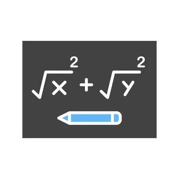 Solving Formula icon vector image. Stock Illustration