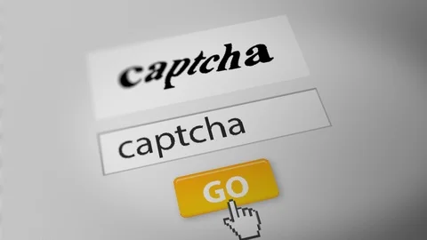 Solving Image Captchas  For challenge–response Test Service Stock Footage 118212838