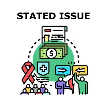 Solving important community issues and problems concept Stock Illustration