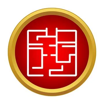 Solving maze puzzle challenge finding complex solution Stock Illustration