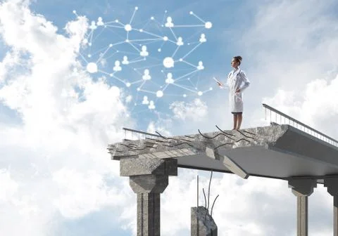 Solving medical problems by means of modern technologies Stockfoto's
