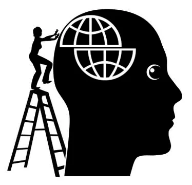 Solving Mental Problems Illustrazione stock