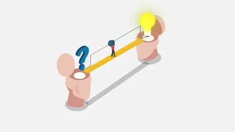 Solving problem 3d animation Stock Footage 231829162