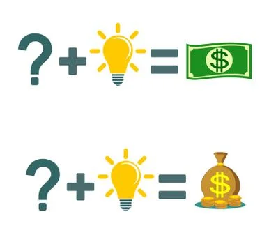 Solving a problem and make money. 스톡 일러스트