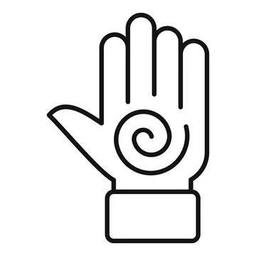 Solving problem icon, outline style 스톡 일러스트