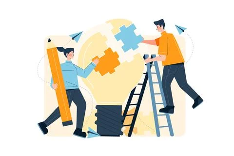 Solving Problem Stock Illustration