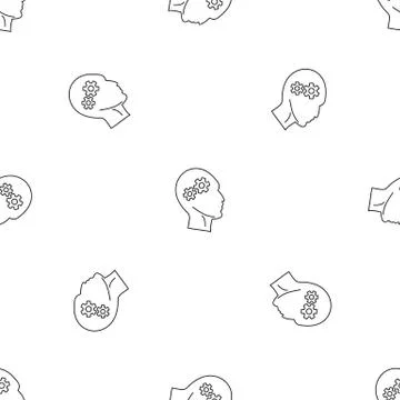 Solving problem pattern seamless Illustrazione stock