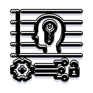 Solving problems and generating ideas with creative thinking Illustrazione stock