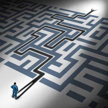 Solving problems Stock Illustration