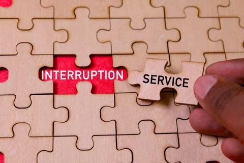 Solving the puzzle of service interruption and recovery Stock Photos