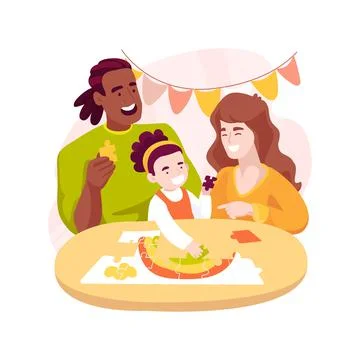Solving puzzles together isolated cartoon vector illustration. Ilustración de archivo