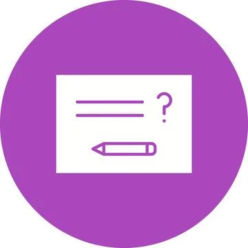 Solving Question icon vector image. Illustrazione stock