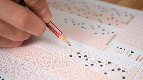 Solving the Test Exam Paper Choices Stock-Footage 154918175