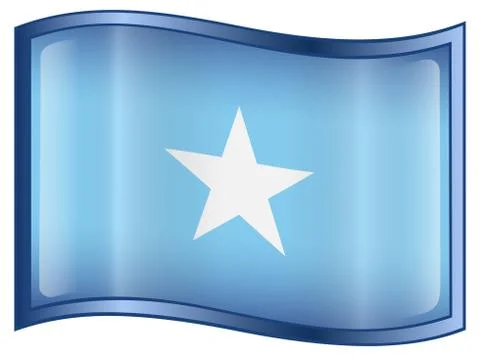 Somali flag icon. Illustration