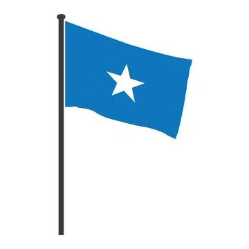 Somali flag icon Stock Illustration