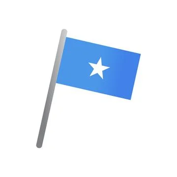 Somali flag icon vector Stock Illustration