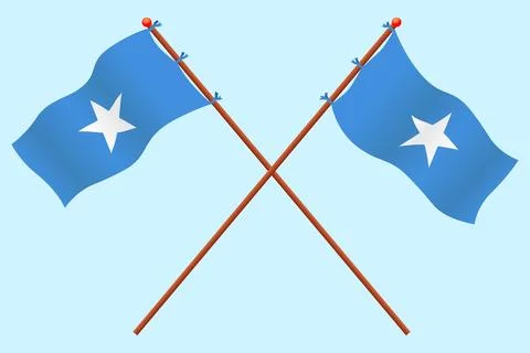 Somali flag Stock Illustration