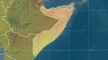 Somalia and neighborhood. Topographic 4k or 4k+ Resolution