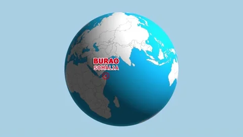 SOMALIA BURAO ZOOM IN FROM SPACE Stock Footage 177542853
