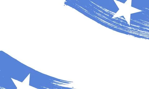 Somalia Flag with Brush Stroke Effect, Grunge brush stroke. Watercolor pain.. Stock Illustration