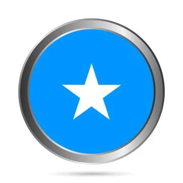 Somalia flag button. Stock Illustration