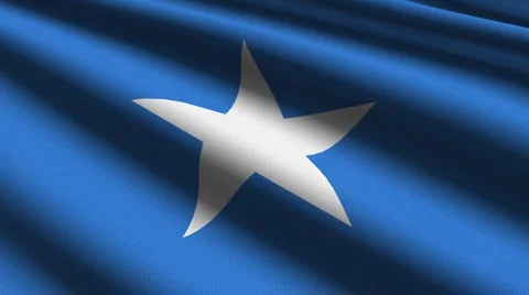 Somalia flag close up Stock Footage 5090352