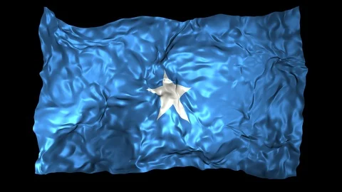 Somalia flag Stock Footage 110856033