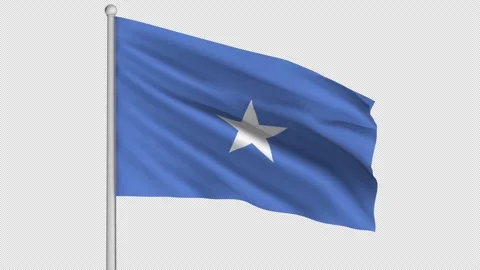 Somalia Flag Stock Footage 208867469