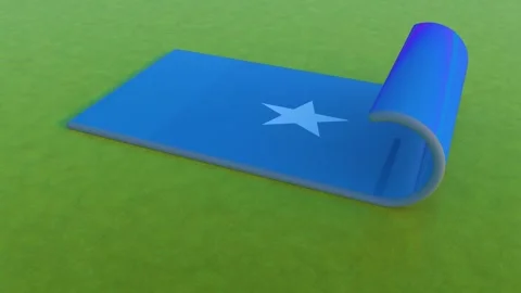Somalia Flag Video stock 256914675