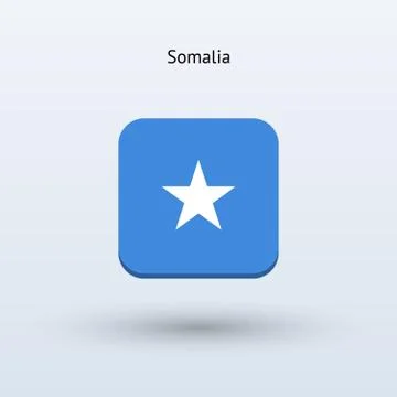 Somalia flag icon 스톡 일러스트