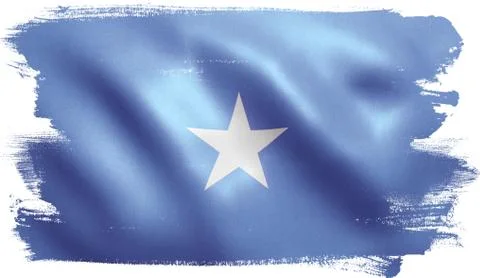 Somalia Flag Stock Illustration