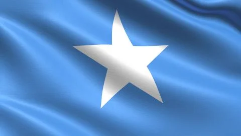 Somalia Flag Stockillustratie