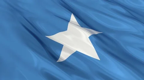 Somalia flag Seamless Stock Footage 49087863