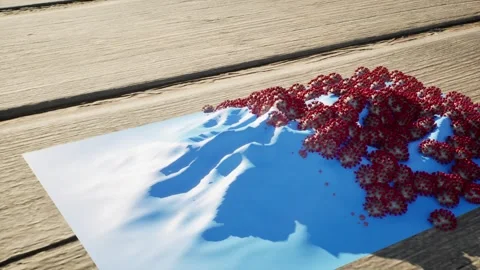 Somalia Flag - Virus Growth Stock-Footage 320301722