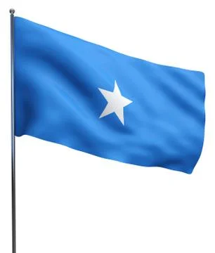 Somalia Flag Waving Stock Illustration