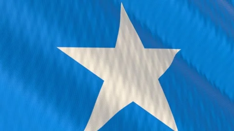 Somalia flag waving white background loop 스톡 동영상 342964614