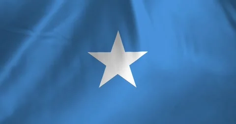 Somalia flag waving with the wind background loop video animation Video stock 327173513