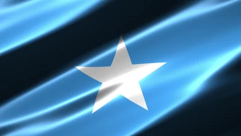 Somalia flag waving in the wind Vidéo 348690019