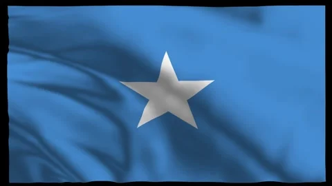 Somalia Flag Wavy Animation | Eastern Africa Stock Footage 303700338