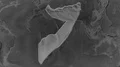 Somalia - hub of the world. Grayscale 4k or 4k+ Resolution
