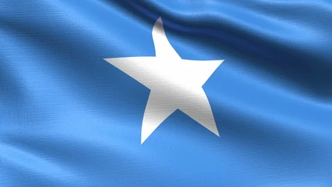 Somalia Looping Flag 4K, Seamless looping with highly detailed fabric texture Stock Footage 106510503