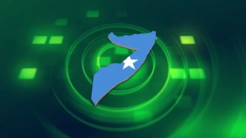 Somalia Map and Flag Background Stock Footage 344029813