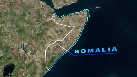 Somalia Map Animation Stock Footage 273877348