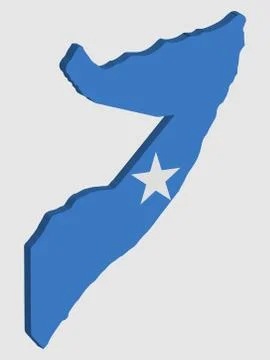 Somalia Map Flag 3D Vector illustration eps 10 Ilustración de archivo