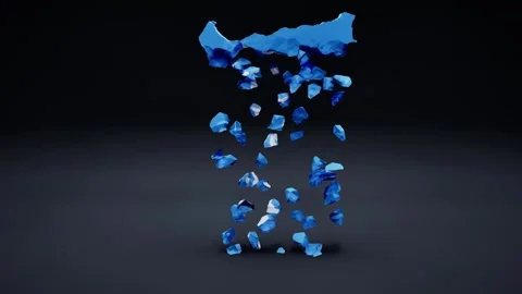 Somalia Map With Flag Stock Footage 324852870