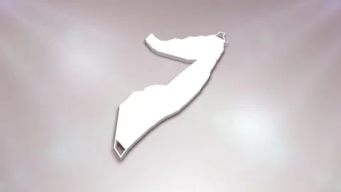 Somalia Map Intro Stock Footage 241983301