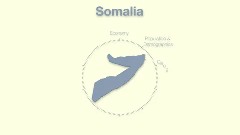 Somalia MAP revealingmotion graphics data elements Stock Footage 339861307
