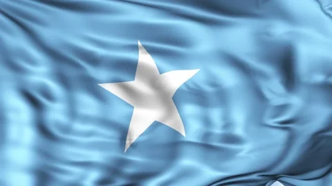 Somalia Waving Flag Background Stock Footage 204137455
