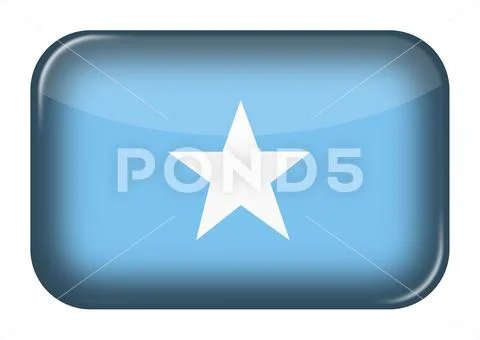 Somalia web icon rectangle button 스톡 일러스트